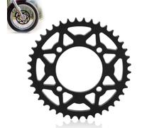 Pignon Arriere 41 Dents pour Chaine 428 ∅Interieur 76mm 4 Trous de Fixation | Noir Acier Pignon de Chaîne Arrière en Acier Inoxydable pour Bricolage Go Kart, VTT, Moto Légère et Scooter Electrique