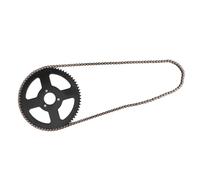Pignon Arrière à Dents, Chaîne 25H 144 Maillons Pignon Arbre 2 Temps pour Mini Moto électrique Pocket Bike ATV Quad Accessoire