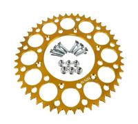 Pignon Arrière Plaque à dents de pignon de chaîne de moto, Convient pour CRF250L RALLY CRF250RA CRF250RAL XR650L XR250 XR600 RM RN RP Pignons(Gold 48T)