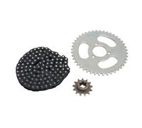 Pignon Avant T8F 13T, Chaîne D'entraînement T8F 116 Maillons T8F 44T, Kit de Pignon de Chaîne Arrière à 3 Trous pour Mini Motos ATV