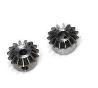 Pignon conique 1:1, module 0,8, 15 dents, en laiton, alésage fileté M3.(Steel,6.35 mm)