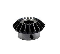 Pignon conique à 15 dents, 2 modules en acier 45 for Transmission à 90 degrés, Compatible avec des trous intérieurs de 8 à 15mm, 1 pièce(10mm bore With keyway 15 Teeth)