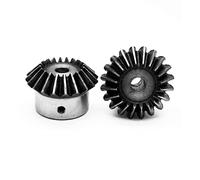 Pignon conique en acier de 1,5 m, 16 dents/20 dents, alésage de 6 à 12 mm, for transmission mécanique et équipement agricole.(16 Teeth 6mm Hole)