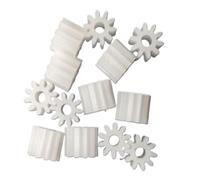 pignon d'arbre Pignon d'engrenage en plastique, Module 0.5, 8T 9T 10T 11T 12T 13T 14T 15T, 16 dents, petit engrenage droit, arbre à ajustement serré de 2mm, 20 pièces transmission du moteur(16T)