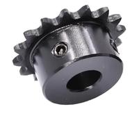Pignon de chaîne à rouleaux dentés, 1 pièce, 10-23 dents, engrenage de chaîne 04C, 45#, acier, alésage 6-16 mm, pignon industriel, roue de transmission de chaîne de moteur(22 Teeth,10mm)