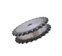 Pignon de chaîne à rouleaux dentés, 1 pièce, 10-26 dents, pignons à double rangée 08B, acier 45#, alésage 12-18 mm, pignon industriel, entraînement par chaîne de moteur(15 Teeth(Hole 14mm))