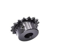 Pignon de chaîne à rouleaux dentés 1 pignon de chaîne 04C 10-23 dents, 45#, alésage 6-16 mm, pignon industriel, moteur, chaîne d'entraînement(6mm,19 Teeth)