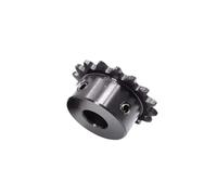 Pignon de chaîne à rouleaux dentés 1 pignon de chaîne industriel en acier 10T-23T, dents 04C, alésage 5-16 mm, pas de dent 6,35 mm, 45#(6mm,11 Teeth)