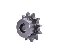 Pignon de chaîne à rouleaux dentés Pignon d'entraînement industriel 08B 10T-20T 45#, chaîne en acier avec alésage de clavette 10-35 mm for transmission de puissance(10 Teeth)