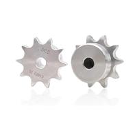 Pignon de chaîne en acier inoxydable 304 06B/08B/10A/12A 10-25 dents, chaîne d'engrenage à pignon d'entraînement industriel(08B,19 Teeth)