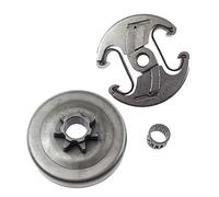 Pignon de chaîne et tambour d'embrayage compatibles avec les tronçonneuses 340, 340E, 345, 345E, 350, 351, 353, 445, 445II, 445E, 450, 450E et 450E II.