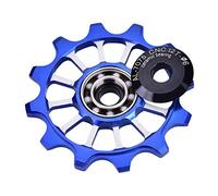 Pignon de dérailleur pour vélo 12T Céramique Aluminium Arrière Ajusté Vis 4/5 / 6mm Support 7/8/9/10 Vitesse(Bleu)