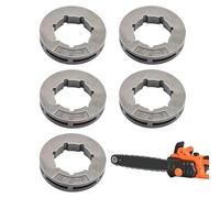 Pignon De Jante De 9,5 Millimètres Avec 7 Dents | Jeu De 5 Pignons Canelés Pour Jante,Pièce de Rechange 3/8-7 Dents Accessoire Moteur pour Tondeuse à Gazon à Transmission par Chaîne