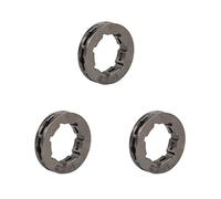 Pignon de jante d'embrayage de chaîne de remplacement, 3 pièces, adapté à la tronçonneuse 3/8 pouces 7T, Compatible avec divers modèles