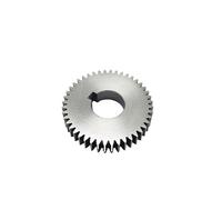 Pignon de machines industrielles 1.25 Die 44T 45T 46T 49T Type A avec rainure de clavette 1.25 Mod 44 dents 46 49 dents broche en métal de carbone dur engrenage droit Standard ( Size : 21mm with keywa