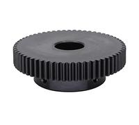 Pignon de module, pignon de moteur, engrenage droit 1M 60T 6 mm 10 mm 15 mm 20 mm alésage 45 dents en acier au carbone trempé engrenage 1 module 60 dents pignon droit étagé conique(1M60T Bore 20 mm)