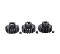 Pignon de Moteur D'arbre de 3 Pièces 8.0mm, Pignon D'engrenage en Acier M1.5 Engrenage de Moteur 20T pour Moteur sans Brosse D'arbre de Voiture 8mm RC 1/5 1/6