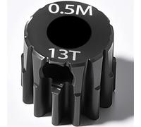 Pignon de moteur en acier M0.5 13T-27T Diamètre du trou central 3,175 mm Pièces de mise à niveau pour voiture RC (13T)