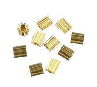 Pignon de moteur robuste en acier 0,98 mm 1 pièces 101A,25 M pignon 10 dents 3 OD mécanique petit module engrenage métal cuivre trou correspondance serrée