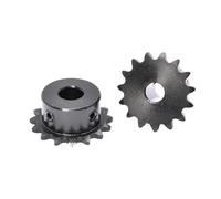 Pignon de moteur robuste en acier 04C 15 dents - 30 Pignon de chaîne industriel en acier 45# avec moteur à fil supérieur Alésage d'entraînement par 8 mm(04C-25 Teeth)