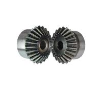 Pignon de moteur robuste en acier 1 engrenage conique n° 45 en acier trempé à 90 degrés, transmission 15-30 dents, droit, trou de processus 1:1 avec vis(5M25T process hole)