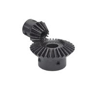 Pignon de moteur robuste en acier 1 engrenage conique simple module,5 1:2 15/30 dents 45# alésage en acier 8 mm-15 mm de transmission mécanique(14mm-15 Teeth)