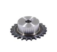 Pignon de moteur robuste en acier 1 pièce 9-20 dents 04C/25H chaîne engrenage 45# acier pignon industriel roue artisanat trou 6 mm moteur d'entraînement(12 Teeth)