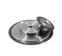 Pignon de moteur robuste en acier 1 pièces 8-23 dents 04C pignon d'entraînement de chaîne en acier pas d'engrenage 6.35mm 25H trou processus roue industriel(15 Teeth)