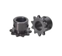 Pignon de moteur robuste en acier 1Pc 10T 04C #25 Pignons for chaîne à rouleaux alésage 5 6,35 8 10 mm dents 45# engrenage en acier(Bore 6.35mm)