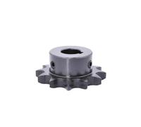 Pignon de moteur robuste en acier 1pc 20T 08B Pignon d'entraînement industriel Engrenage de chaîne en acier Rainure clavette Alésage 14-32mm 20 dents(20mm (keyway 6mm))