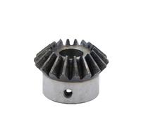 Pignon de moteur robuste en acier 1Pcs 20 Dents 2.5 Module Engrenage Conique Avec Rainure De Clavette 1:1 90 Degrés 45# Transmission Puissance Mécanique En Acier(22mm keyway 6mm)