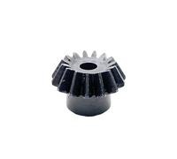 Pignon de moteur robuste en acier Engrenage conique 1:2 1.5M 15T 16T 18T 20/30/32/36/40 dents, engrenages coniques droits, entraînement à 90 degrés(18T-36T)