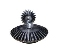 Pignon de moteur robuste en acier Engrenage conique à rapport de vitesse 1 paire simple,5 module 1:3/4 15/45 20/60 dents avec rainure clavette Alésage en acier mm-20 mm Mécanique(1M15T-60T)