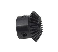 Pignon de moteur robuste en acier Engrenage conique for moteur en acier, 1 pièce, Module, 20/25/30 dents, alésage de 1M, 6/8/10/12mm, 45#, pièces Transmission(8mm-25 Teeth)