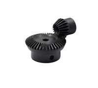 Pignon de moteur robuste en acier Engrenage hélicoïdal conique en spirale 1M / 1,5M 2M 1:1,5/2 de transmission à 90 degrés 6/8/10/12/16/18/20mm(1.5M 18Tx36T 8MM)