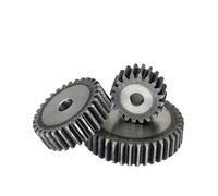 Pignon de moteur robuste en acier Engrenages cylindriques en acier au carbone, 1 pièce, .5M-12T/13T/14T/15T/16T-27T, haute fréquence de dents(13 Teeth)