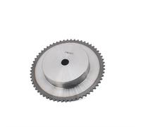 Pignon de moteur robuste en acier Pignon de chaîne 04C, pas 48/50/55/60/70/80 dents, pignon Transmission industriel en acier 6.35mm(48 Teeth)