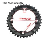 Pignon De Pédalier À Double Chaîne Pour Vtt,Pièces De Plaque Dentée,Plateau De Vélo,22t,24t,26t,28t,36t,38t,64bcd,104bcd - Type 36t Alloy