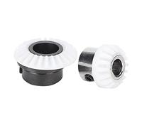 Pignon de pignon de biseau yizisecce, pour Les pièces de la Machine à Coudre du ménage 974, 2 pcs avec Arbre Vertical en Fer en Plastique, Composants de Remplacement durables