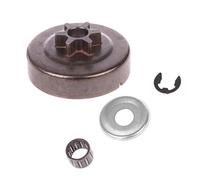 Pignon de tambour d'embrayage 3/8 6T Rondelle E-Clip Kit pour MS170 180 pièces porte-clés accessoires