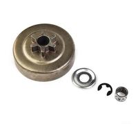 Pignon de tambour pour tronçonneuse MS170 MS180 avec 3/8 pas 6 dents avec rondelle d'embrayage et clip E