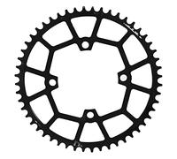 Pignon de Vélo Tout Terrain 104BCD, Disque de 52 Dents en Alliage d'Aluminium, Chaîne Positive Négative - Léger et Durable, Installation Facile, Conçu pour Performance et Fiabili (Noire)
