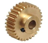 Pignon d'engrenage Spur, Jeu d'engrenages à pignon droit en spirale cuivre, module 0,5, 20 35 dents(3.17mm Bore,25 Teeth)