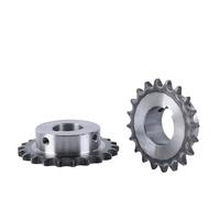 Pignon d'entraînement industriel 08B, engrenage à chaîne en acier 45#, 18/19 dents, alésage 10-40 mm, 1 pièce(19mm (keyway 6mm),18 Teeth)