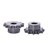 Pignon d'entraînement industriel 10/11 dents 08B, alésage de clavette 10-35 mm, 1 pièce(24mm (keyway 8mm),10 Teeth)