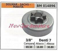 Pignon DOLMAR Moteur Tronçonneuse 3/8" Dents 7 014896