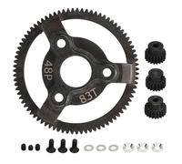 Pignon Droit Ensemble En Acier Trempé 48p 83t Engrenage Droit 19t 20t 21t Pignon Ensemble Pour Traxxas Slash 2wd 1/10 Rc Voiture