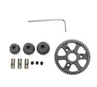 Pignon du moteur de résistance à la corrosion en acier Premium 54T 15T 17 19t Ensemble de vitesse RC Car Traxxas Slash Black