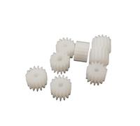 Pignon en plastique, Engrenages droits en plastique, lot de 10, module 0,5, 8 dents, alésage 1,95 mm, arbre 2 mm, diamètre 5 mm