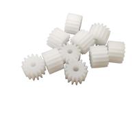 Pignon en plastique, Engrenages en plastique à pignon droit modèle 183A 0,5 module 18 dents for arbre de 3 mm 9,9 x 4,9 mm, paquet de 10